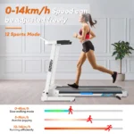 OneTwoFit Treadmill Walking Pad Foldable Treadmill All-in-One Treadmill Multiple-layer shock-absorbing With APP Bluetooth - No installation required Fully foldable - Image 3