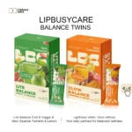 LIPBUSYCARE LITE & GLOW Daily Wellness Ritual - A Perfect Pair of Turmeric-Ginger Lemon Sip & Fruity Kale-Chia Fiber Blend. - Image 2