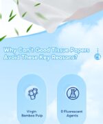 【16 Packs】RoyoPanda Tissue Soft Original Bamboo Pulp 4-Ply Soft Facial Tissue 296 Sheets 140×175mm Best Choice for Wedding Goodies Tissue & Doorgift for home, royotissue - Image 6